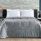 Coberdrom Casal Queen 1 Peça Cinza