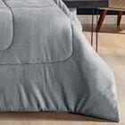 Coberdrom Casal Queen 1 Peça Cinza