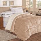 Coberdrom Casal Queen E Manta 1 Peça Cáqui