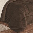 Coberdrom Casal Queen E Manta 1 Peça Tabaco