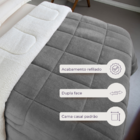 Coberdrom Casal Soft Cinza Valle Enxovais 1 Peça