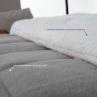 Coberdrom Casal Soft Cinza Valle Enxovais 1 Peça