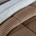 Coberdrom Cobertor Apollo King Manta Canelada Sherpa Lã De Ca