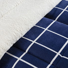 Coberdrom Cobertor Brooklyn Queen Sherpa Manta Flannel Quadri