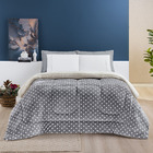 Coberdrom Cobertor Meggy Poá King Sherpa Manta Flannel Bolinh