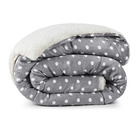 Coberdrom Cobertor Meggy Poá King Sherpa Manta Flannel Bolinh