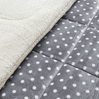 Coberdrom Cobertor Meggy Poá Solteiro Sherpa Manta Flannel Bo