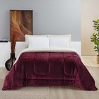 Coberdrom Diamond Casal Queen Sherpa Com Manta Flannel 01 Peç