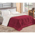 Coberdrom Dupla Face King Marsala 2,80m X 2,40m + Jogo De Cam