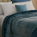 Coberdrom Dupla Face Melange Azul Marinho Casal Casa Com Casa