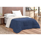 Coberdrom Dupla Face Queen Azul Marinho Sherpa / Soft 2,50m X