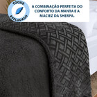 Coberdrom Edredom Manta Casal Aveludado Com Sherpa Soft Dupla