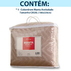 Coberdrom Edredom Manta Casal Aveludado Com Sherpa Soft Dupla