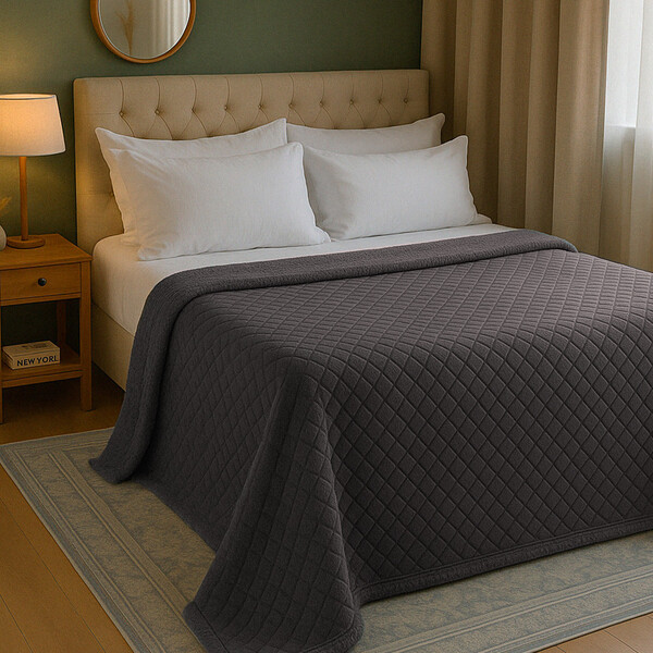 Coberdrom Edredom Manta Casal Aveludado Com Sherpa Soft Dupla