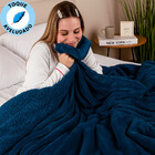 Coberdrom Edredom Manta King Aveludado Com Sherpa Soft Dupla