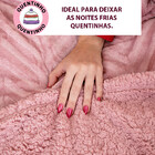 Coberdrom Edredom Manta Queen Aveludado Com Sherpa Soft Dupla