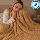 Coberdrom Edredom Manta Queen Aveludado Com Sherpa Soft Dupla