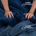 Coberdrom Edredom Manta Queen Aveludado Com Sherpa Soft Dupla