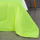 Coberdrom Edredom Solteiro Fluorescente Porta Bordado - Verde