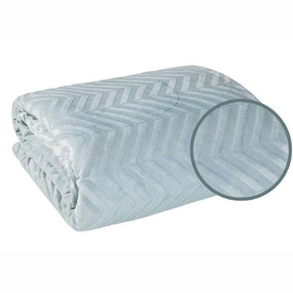 Coberdrom Fleece Dupla Face Relevo Casal Espace 2,10x2,30m Az