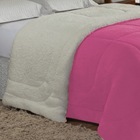 Coberdrom King Aquarela Sherpa/mantinha 1 Peça - Pink