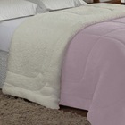 Coberdrom King Aquarela Sherpa/mantinha 1 Peça - Rosa