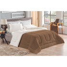 Coberdrom King Marrom Dupla Face Pele De Caneiro 2,80m X 2,40