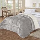 Coberdrom King Noruega Sherpa Manta Flannel 1pç - 100% Poliés