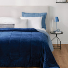 Coberdrom Lepper Dupla Face Casal Prisma 2,00m X 2,20m Azul M