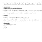 Coberdrom Pele De Carneiro Cobertor Azul Marinho Queen Size D