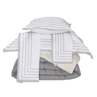 Coberdrom Queen 400 Fios Dupla Face 5 Peças Cinza