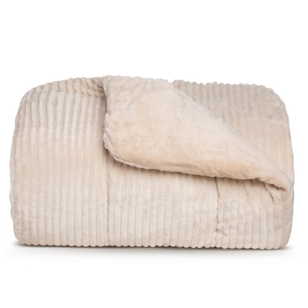 Coberdrom Queen Manta Edredom Canesoft Canelado Plush Soft -2