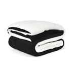 Coberdrom Queen Size Preto Pele De Carneiro Dupla Face