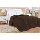 Coberdrom Queen Tabaco Dupla Face 2,40m x 2,20m de Malha 100%