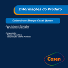 Coberdrom Quentinho Queen Sherpa Bege Casen