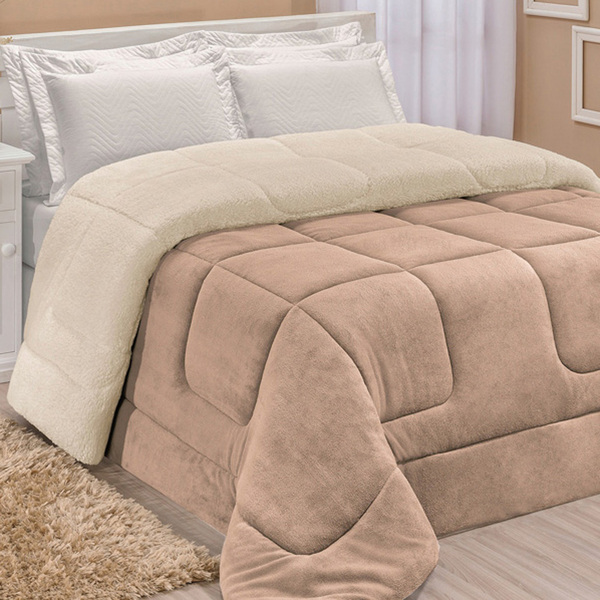 Coberdrom Robust King Manta Soft Sherpa Lã De Carneiro Pesado
