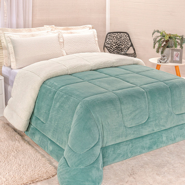 Coberdrom Robust King Manta Soft Sherpa Lã De Carneiro Pesado