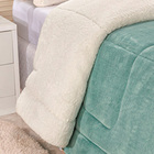 Coberdrom Robust King Manta Soft Sherpa Lã De Carneiro Pesado
