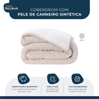 Coberdrom Rolinho Sherpa/manta Fleece King  - Tabaco