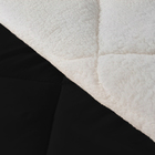 Coberdrom Sherpa 2 Em 1 Solteiro Dupla Face Preto Casen