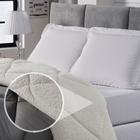 Coberdrom Sherpa Casal Queen Tipo Lã De Carneiro Cinza E Palh