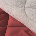 Coberdrom Sherpa Casal Queen Tipo Lã De Carneiro Rose E Palha