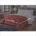 Coberdrom Sherpa Casal Queen Tipo Lã De Carneiro Rose E Palha