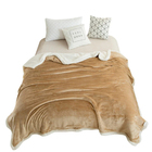 Coberdrom Sherpa Edredom Queen Dupla Face Casal Bege Casen