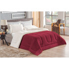 Coberdrom Sherpa King Dupla Face 2,80m X 2,40m Marsala