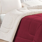 Coberdrom Sherpa King Dupla Face 2,80m X 2,40m Marsala