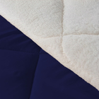 Coberdrom Sherpa Solteiro Dupla Face Azul Marinho Casen