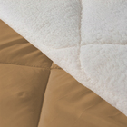 Coberdrom Sherpa Solteiro Dupla Face Bege Casen