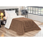 Coberdrom Soft Solteiro 1pç Marrom