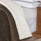 Coberdrom Solteiro + Manta Flannel 1pç - Marrom